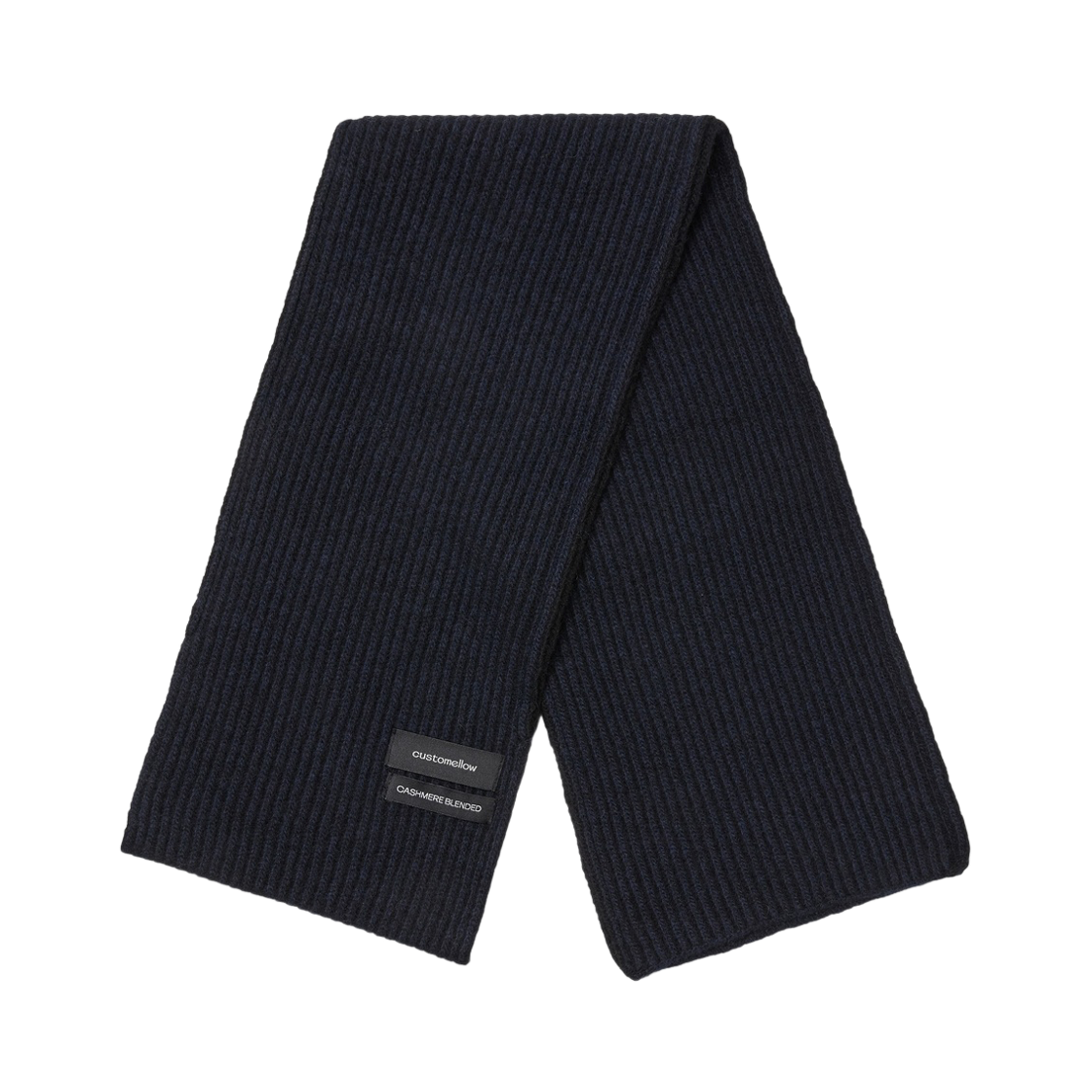 커스텀멜로우 캐시미어 블렌드 머플러 블랙(Customellow Cashmere Blended Muffler Black)