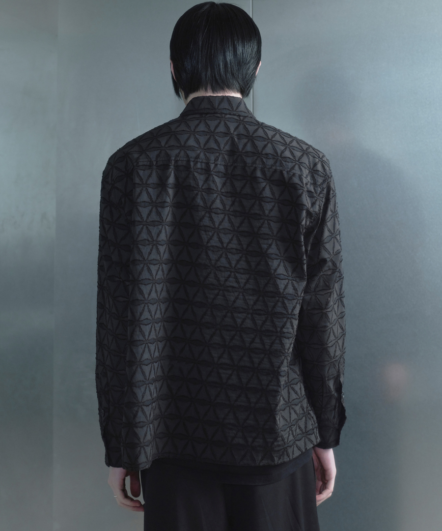 키류 프리즘 컷 오프 셔츠 블랙(kiryu Prism Cut Off Shirt Black) - 4