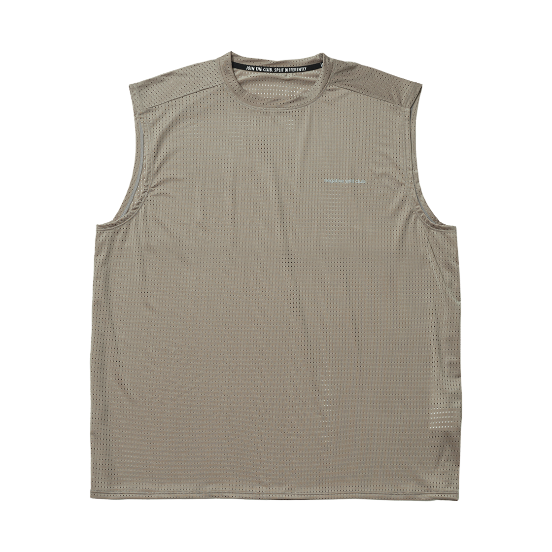 네거티브 스플릿 클럽 에어벤트 솔리드 싱글렛 시멘트베이지(negative split club AirVent Solid Singlet Cement Beige)