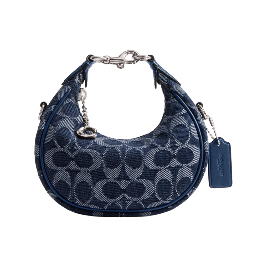 코치 시그니처 데님 조니백 딥 블루 멀티(Coach Jonie Bag in Signature Denim Deep Blue Multi)