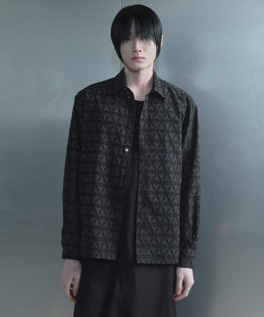 키류 프리즘 컷 오프 셔츠 블랙(kiryu Prism Cut Off Shirt Black) - 2
