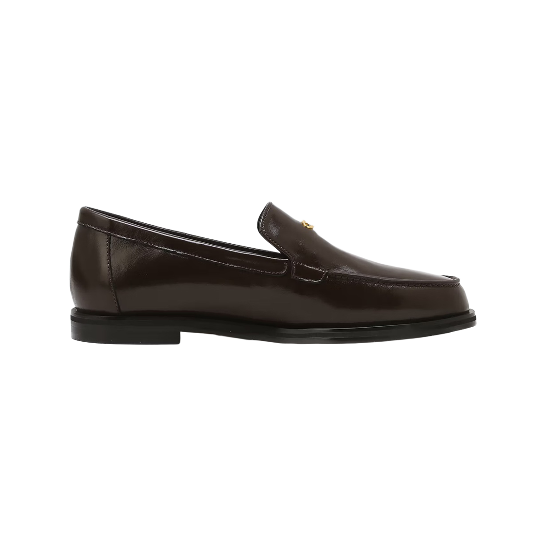 AASO6F001W3 Athe Vanessabruno Acc Dark Brown Double A Classic Loafers Aaso6F001W3 Dark Brown