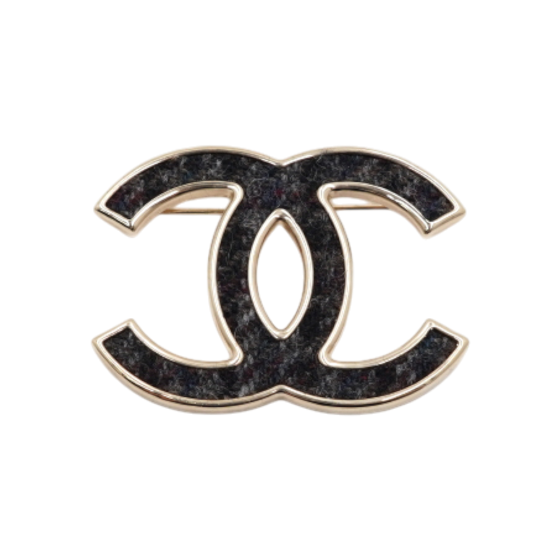 ITD2HVSROFNT Chanel 2022 Multi-Color Tweed CC Logo Brooch