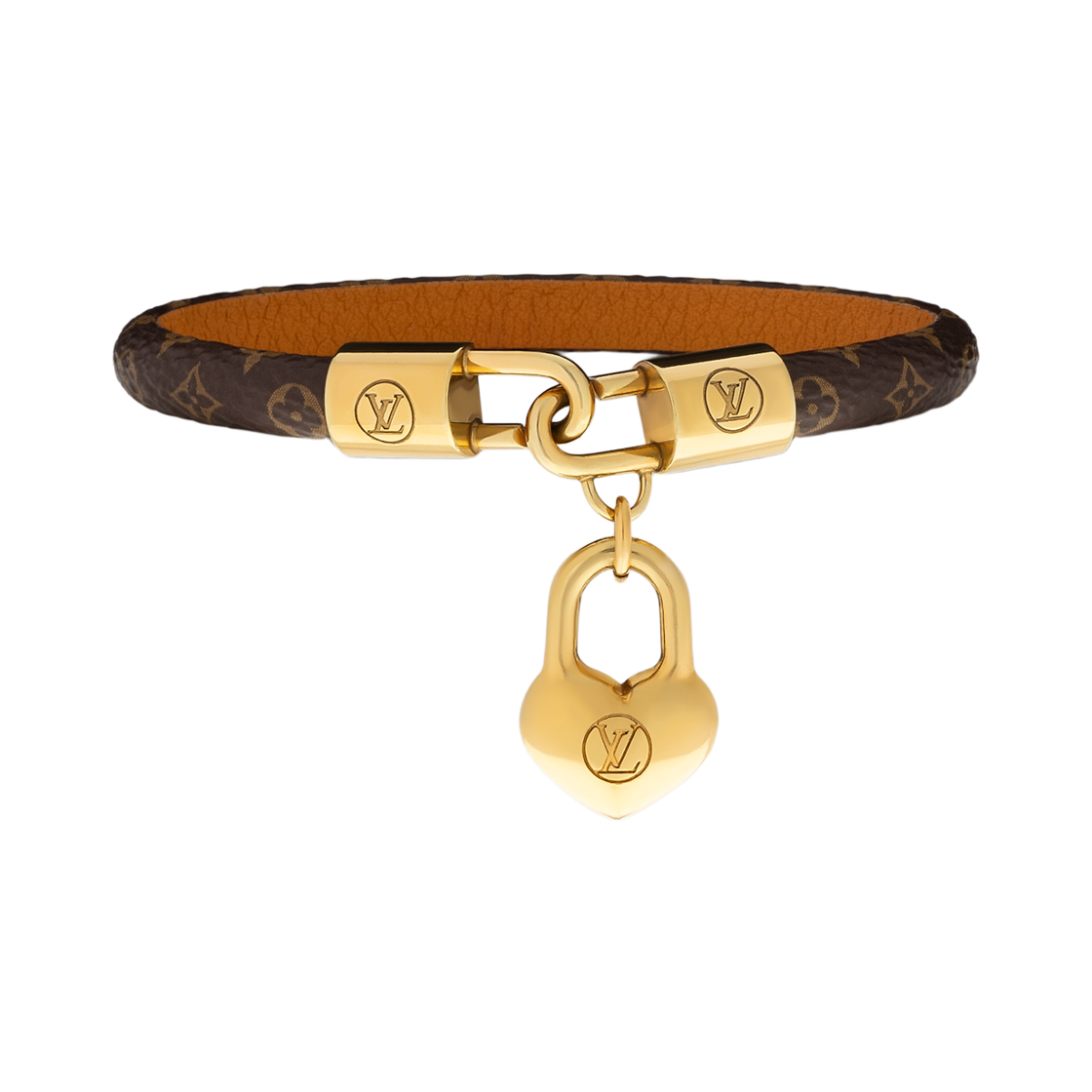 M4141F/M4141E (W) Louis Vuitton Crazy In Lock Charm Bracelet Monogram Gold