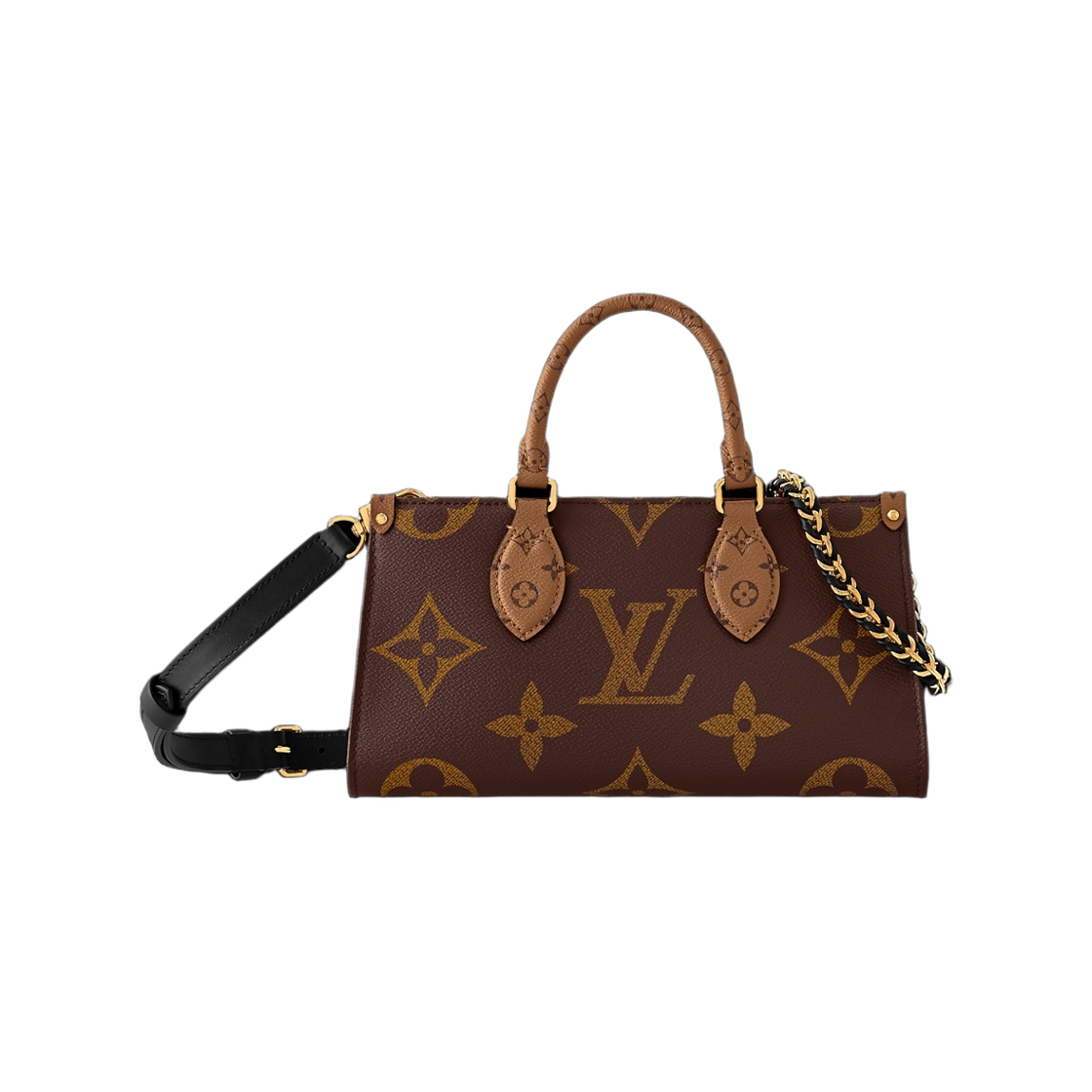 M14236 Louis Vuitton Onthego East West Chain Monogram Reversed Canvas Monogram Reversed