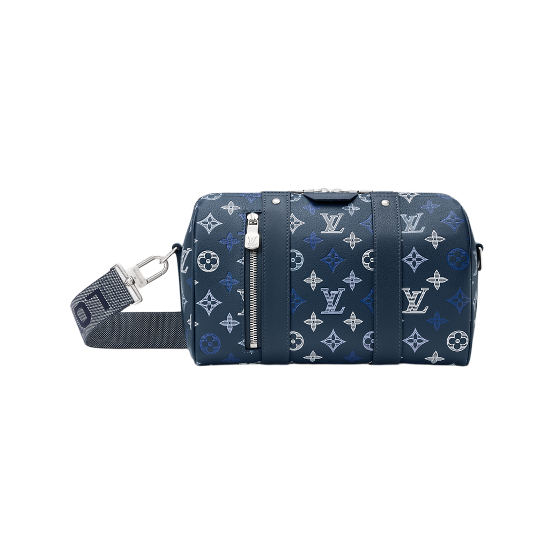 M28617 Louis Vuitton City Keepall Monogram Shadow Navy Blue