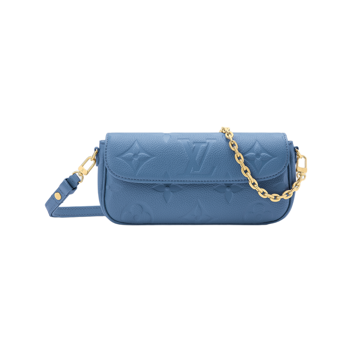 M27755 Louis Vuitton Wallet On Chain Ivy Monogram Empreinte Bleu Jean