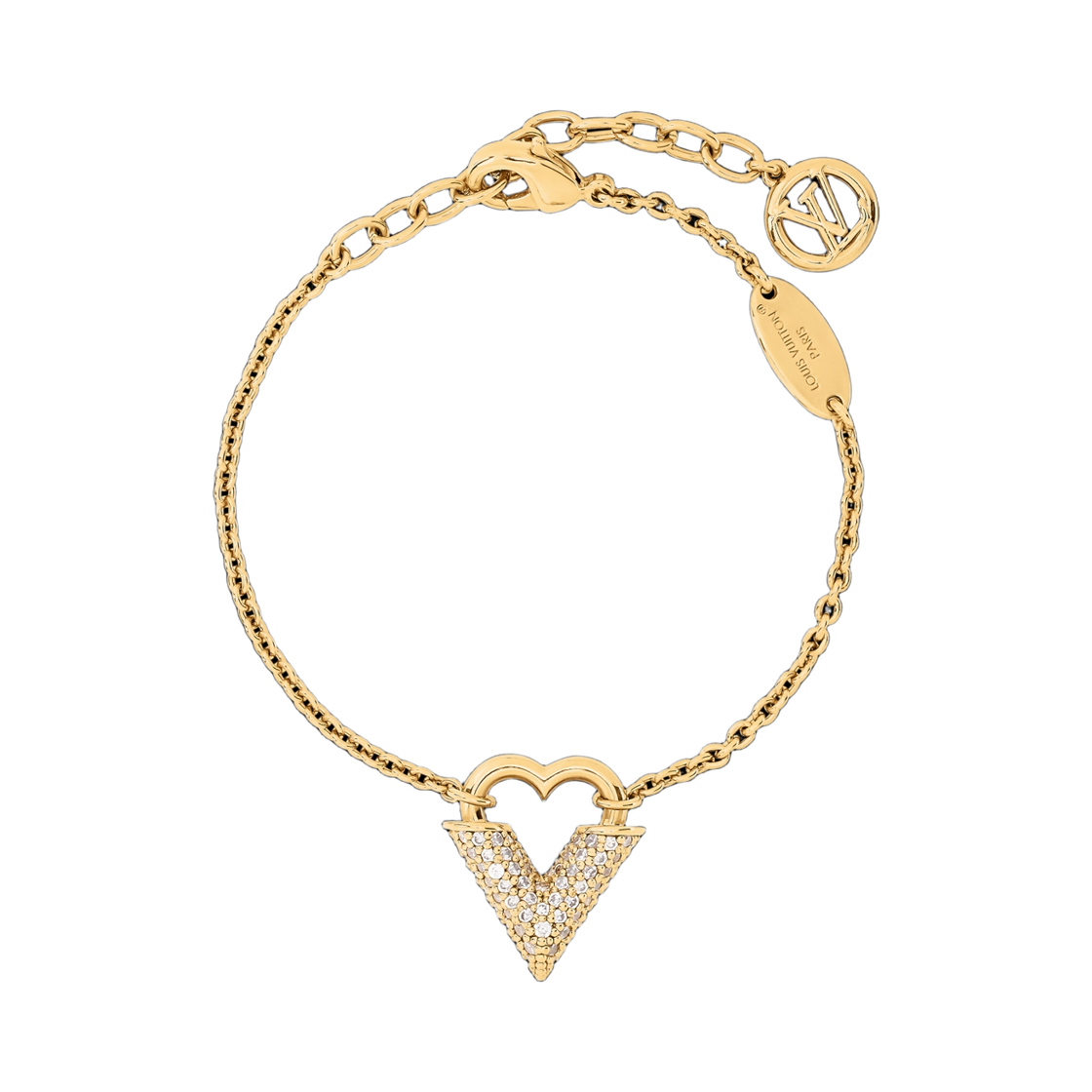 M1870A (W) Louis Vuitton Essential Love Bracelet Gold