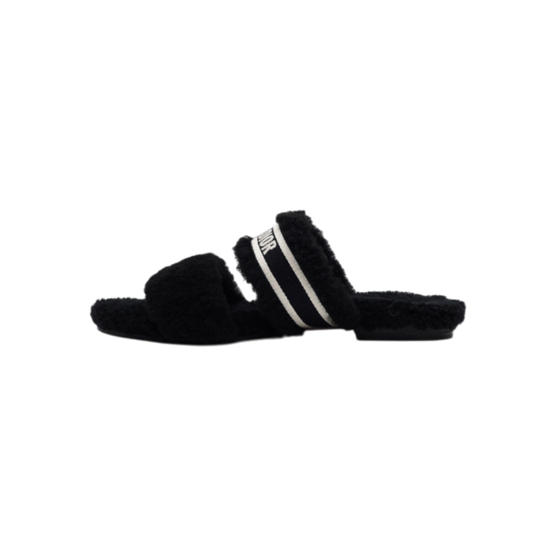 IT2PM86H7V26 Dior KDQ734ESK Black Shearling Mules