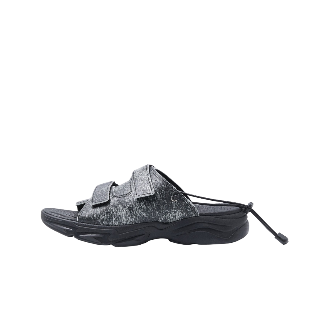CU4AX26101GYD Customellow Two Tone Leather Sandals Dark Gray