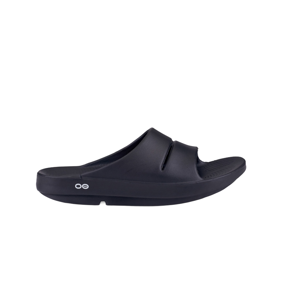 1100-BLACK [17% 쿠폰] Oofos Ooahh Slide Black