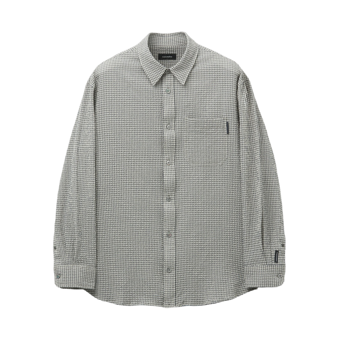 커스텀멜로우 릴렉스핏 스몰 체크 셔츠 브라운(Customellow Relaxed Fit Small Check Shirt Brown) - 1