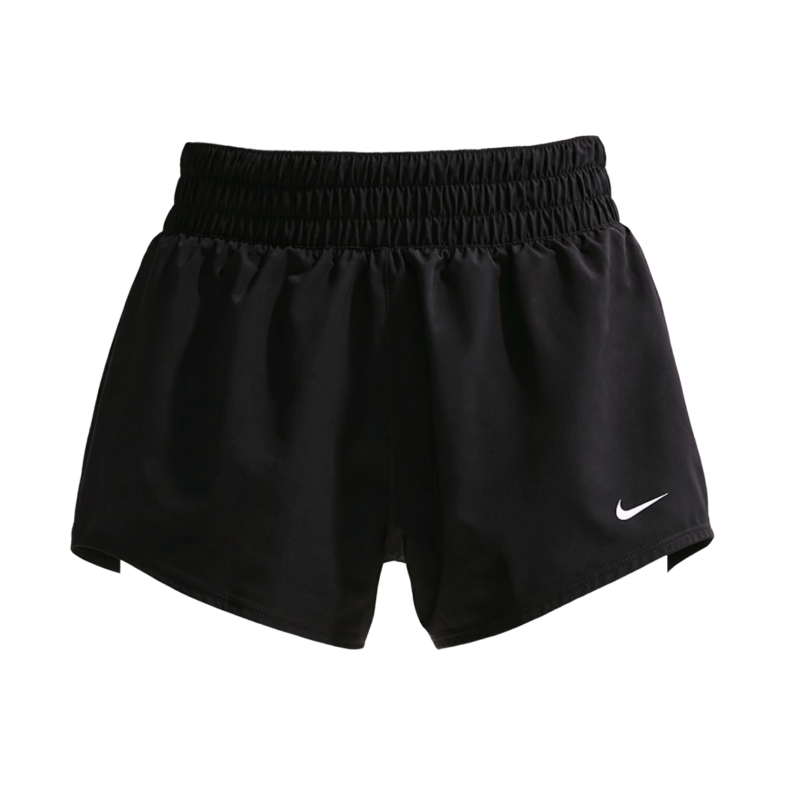 DX6011-011 (W) Nike One Dri-Fit Mid Rise 3 Inch Brief Lined Shorts Black White - Asia