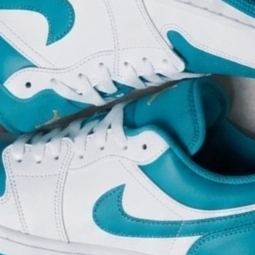 Jordan 1 Low White Aquatone 착용 스타일