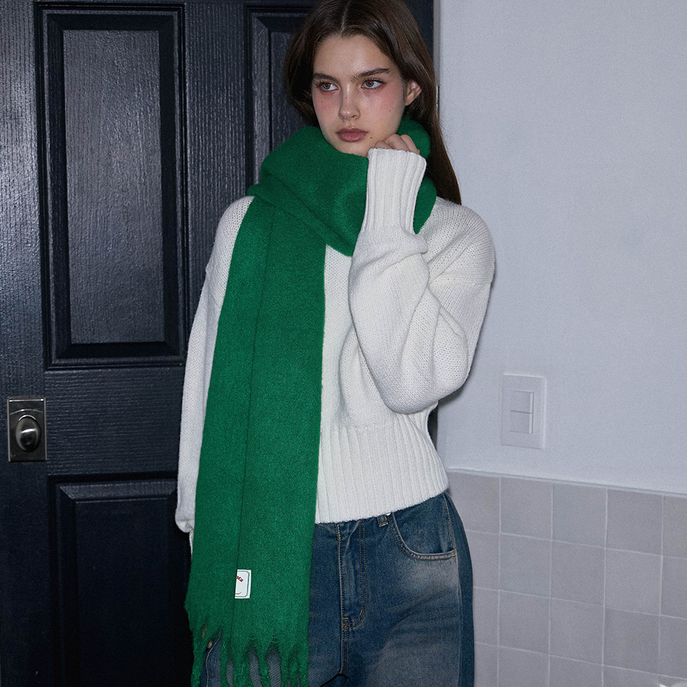 로제프란츠 와이드 롱 머플러 그린(Rosefrantz Wide Long Muffler [Green]) - 2