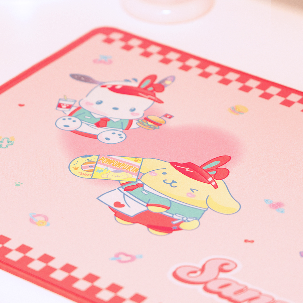 로이체 산리오 캐릭터즈 논슬립 데스크 마우스 키보드 장패드(Royche Sanrio Characters Non-Slip Desk Mat Mouse & Keyboard Long Pad) - 4