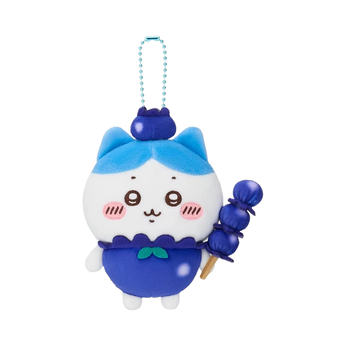 치이카와 포켓 프루트 마스코트 키링 블루베리 하치와레(Chiikawa Pocket Fruit Mascot Keyring Blueberry Hachiware)