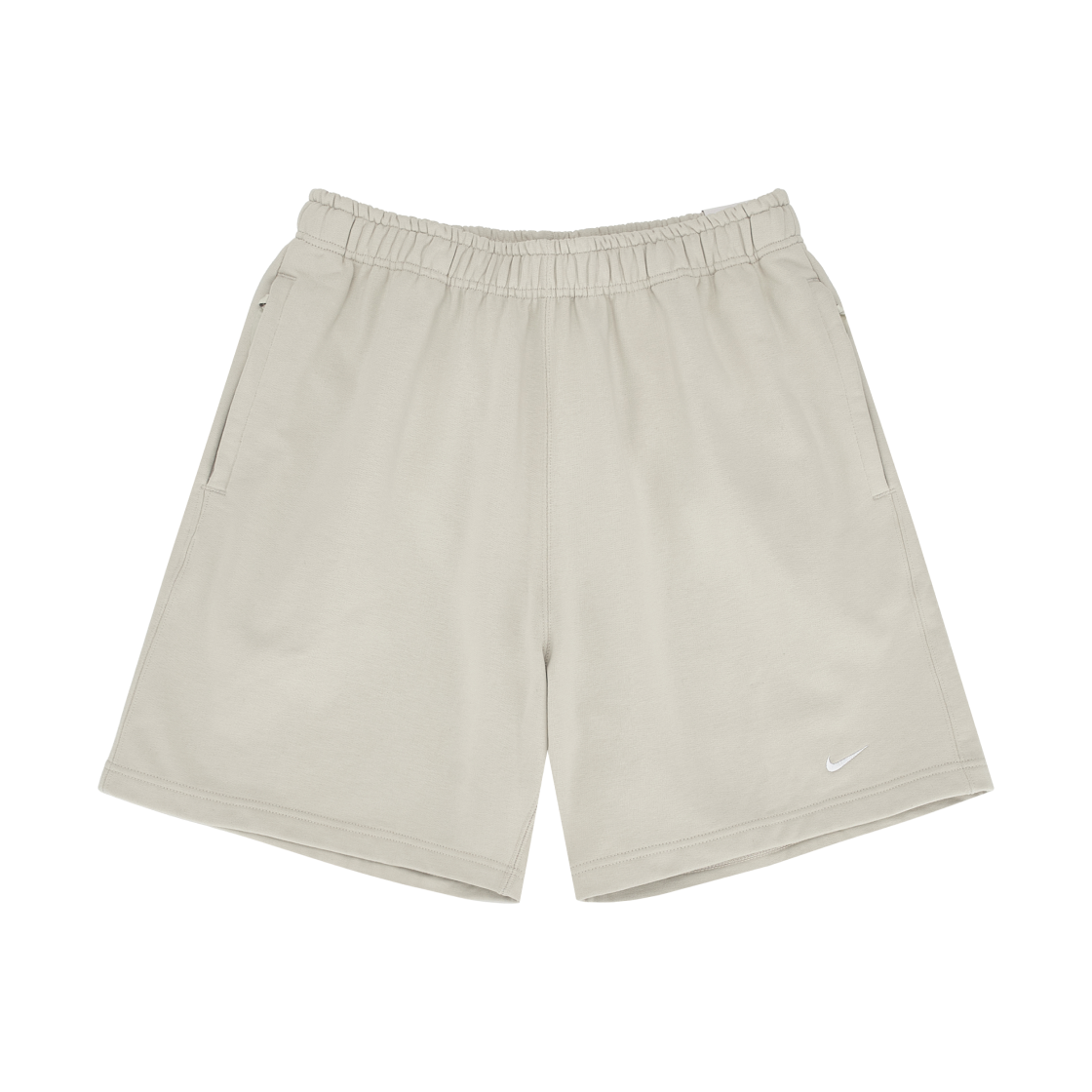 나이키 솔로 스우시 프렌치 테리 쇼츠 라이트 오어우드 브라운 화이트 - 아시아(Nike Solo Swoosh French Terry Shorts Light Orewood Brown White - Asia) - 1