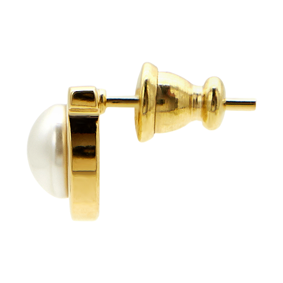 [15% 쿠폰] (W) 페라가모 펄 이어링 글래스 브래스 & 골드([15% 쿠폰] (W) Ferragamo Pearl Earrings Glass Brass & Gold) - 4