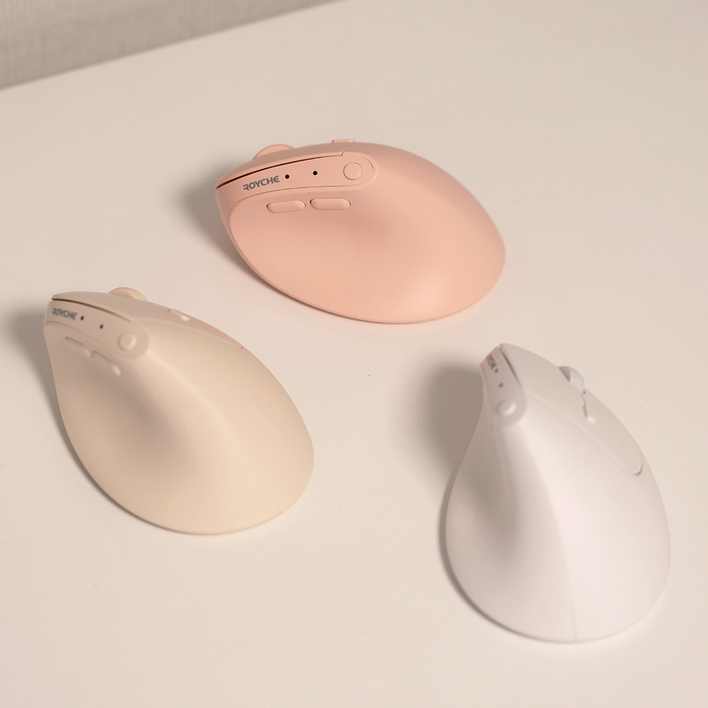 로이체 휴대용 인체공학 저소음 블루투스 미니 버티컬 무선 마우스(Royche Portable Ergonomic Silent Bluetooth Mini Vertical Wireless Mouse) - 5