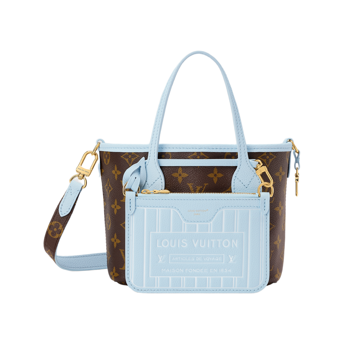 루이비통 네버풀 인사이드 아웃 BB 모노그램 스카이 블루(Louis Vuitton Neverfull Inside Out BB Monogram Sky Blue) - 2