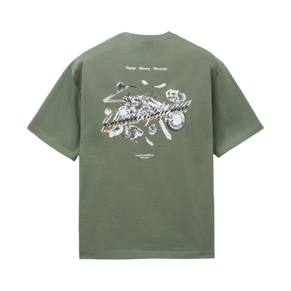 CWTAM26433KHX Customellow Graphic T-Shirt Khaki