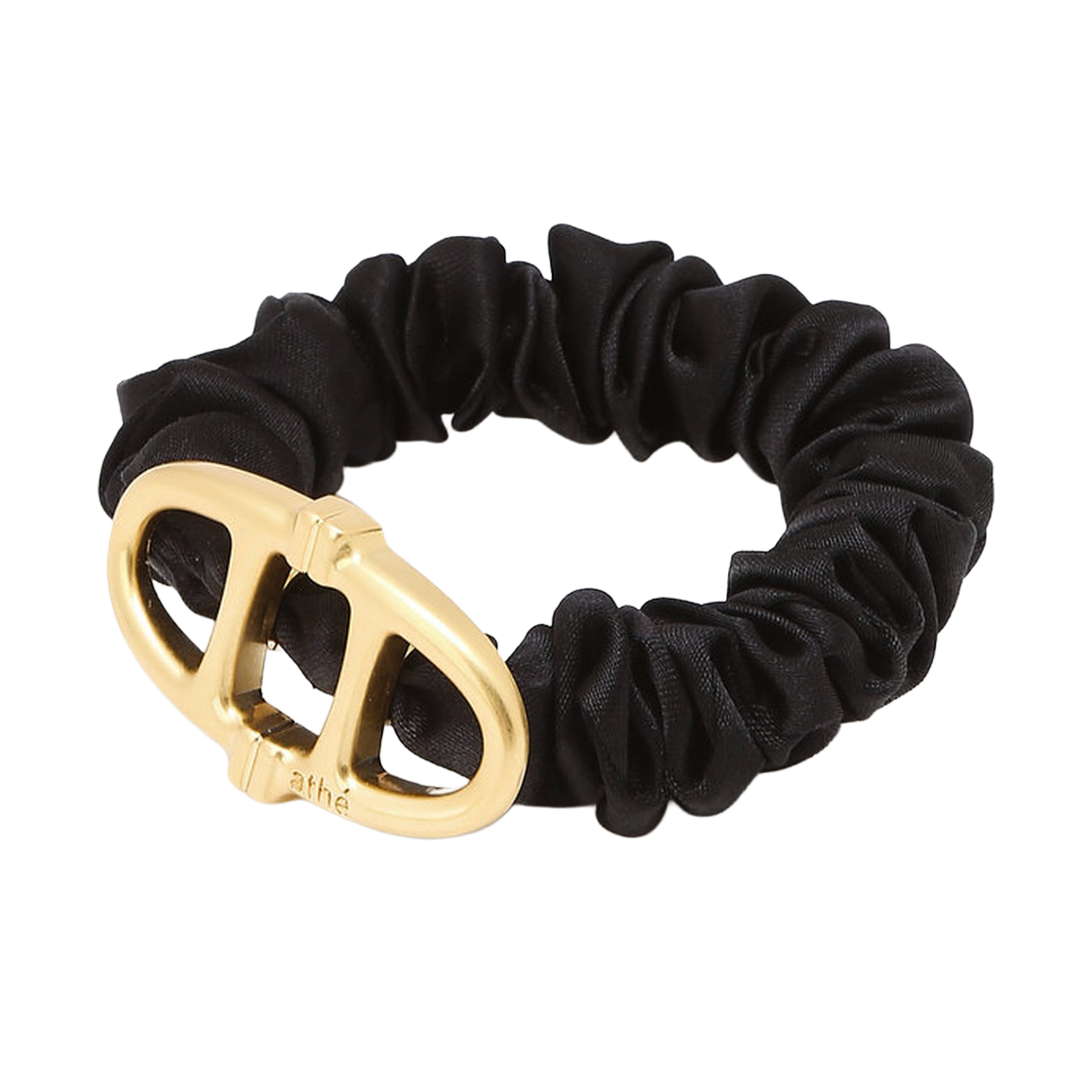 AAJE6F011BK Athe Vanessabruno Acc Black Double A Hair Scrunchie Aaje6F011Bk Black
