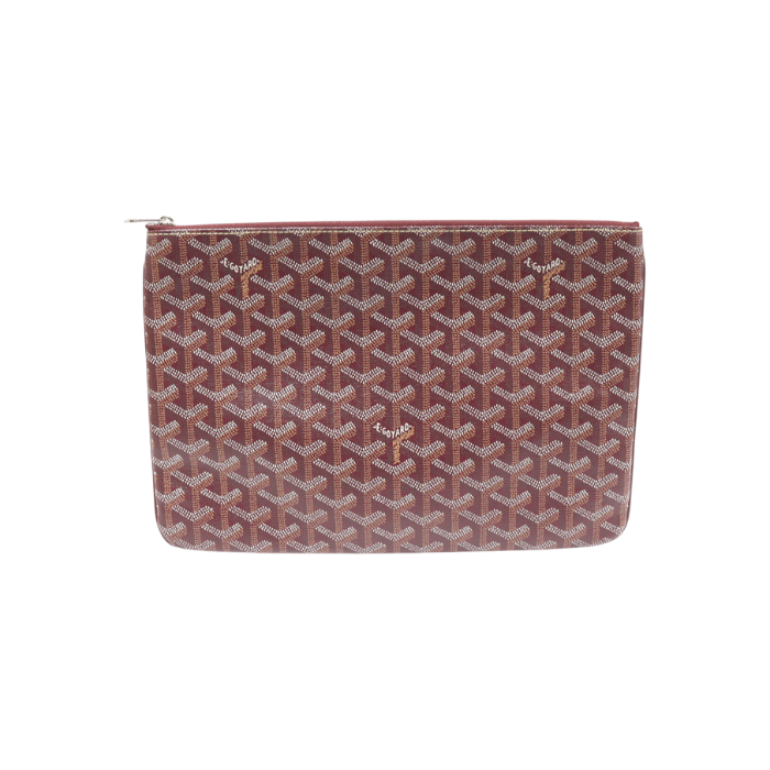 ITD43GI3BI4P Goyard Burgundy Senat MM Clutch in Goyardine Canvas