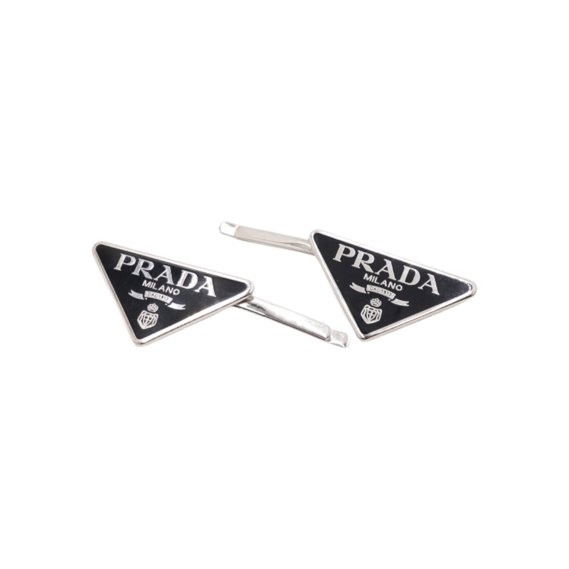 프라다 1IF051 트라이앵글 로고 메탈 헤어핀 헤어클립 머리핀aa63957(Prada Triangle Logo Metal Hair Clip) - 1