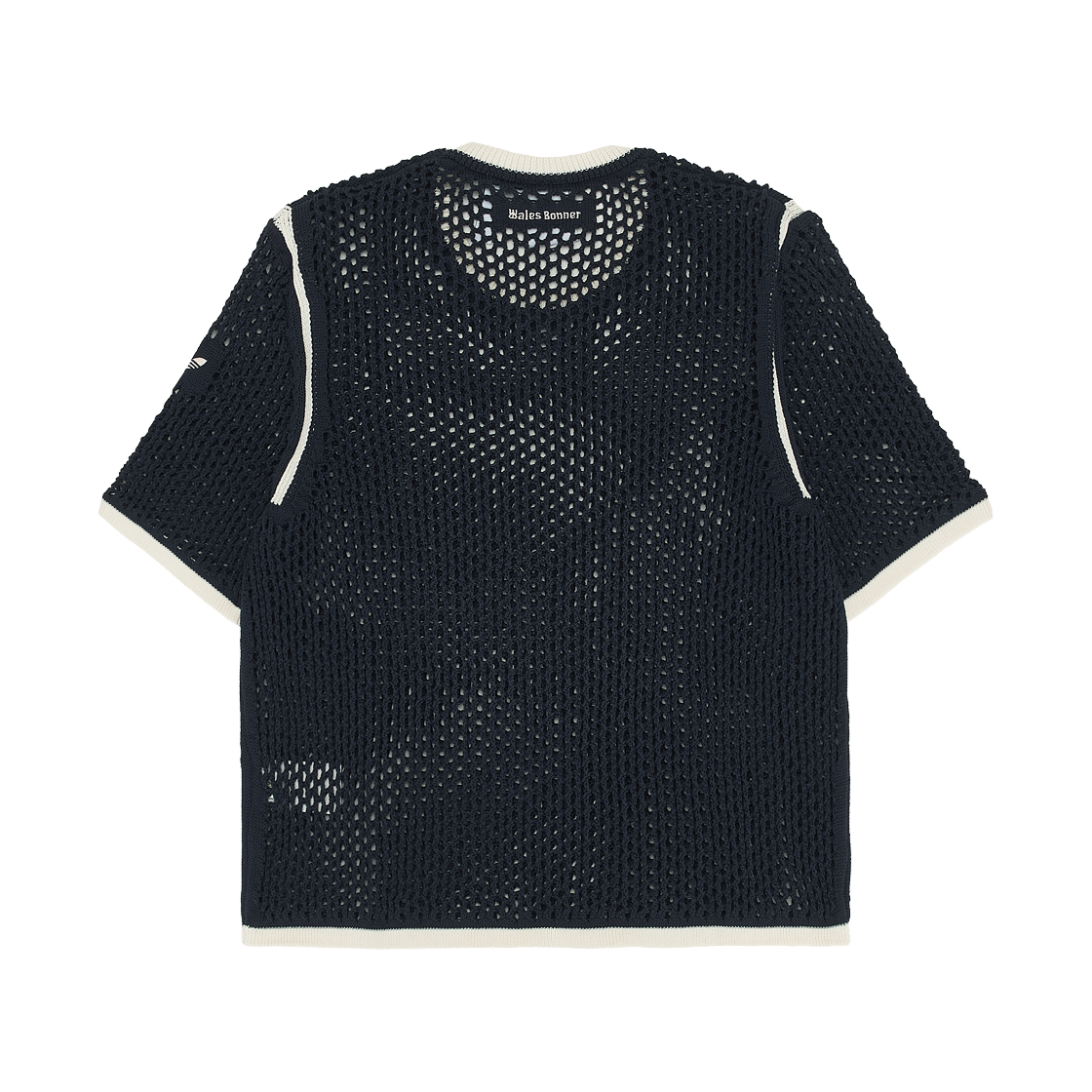 (W) 아디다스 x 웨일스 보너 니트 티셔츠 나이트 네이비 - KR 사이즈((W) Adidas x Wales Bonner Knit T-Shirt Night Navy - KR Sizing) - 2