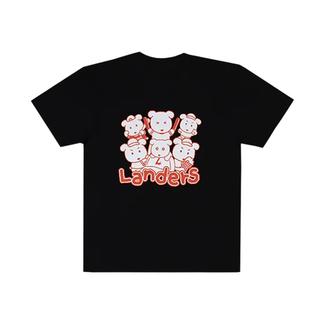 SSG 랜더스 x 깜자 반팔 티셔츠 승리요정 깜자 블랙(SSG Landers x Ggamja Short Sleeve T-Shirt Victory Fairy Ggamja Black) - 2