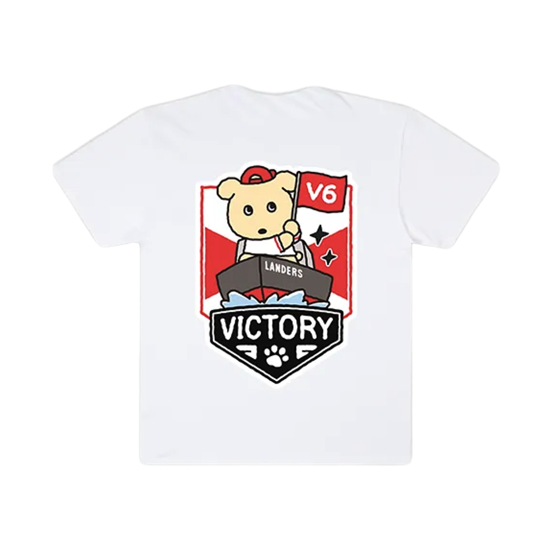 SSG 랜더스 x 깜자 반팔 티셔츠 빅토리 화이트(SSG Landers x Ggamja Short Sleeve T-Shirt Victory White) - 2