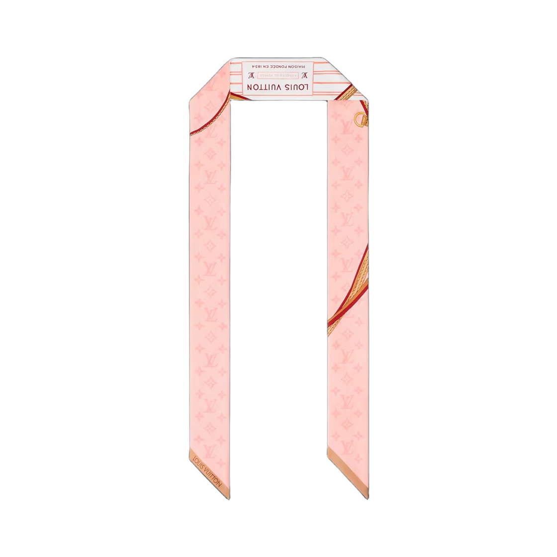 (W) 루이비통 마이 네버풀 BB 방도 로즈((W) Louis Vuitton My Neverfull BB Bandeau Rose) - 2