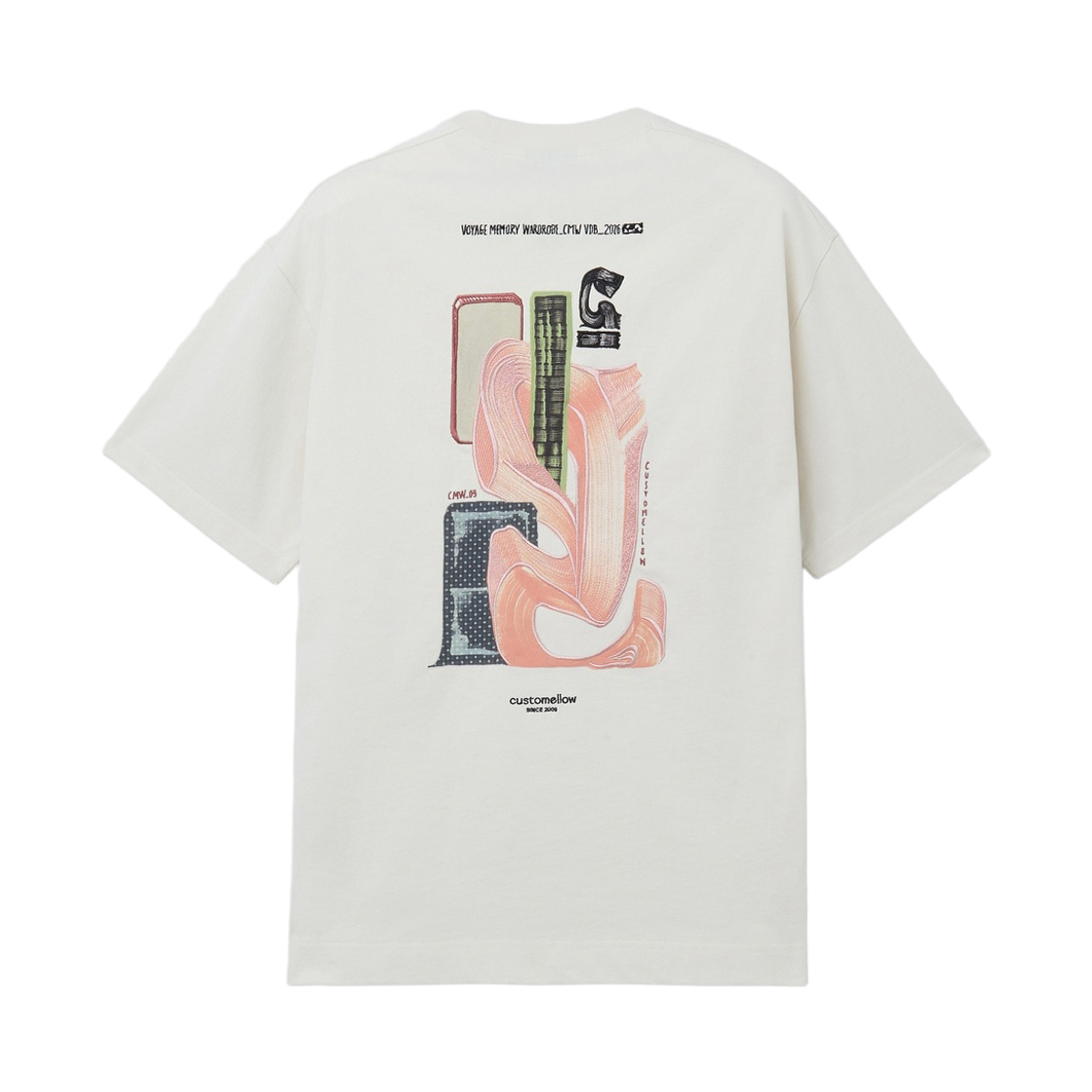 CWTAM26495IVX Customellow Graphic T-Shirt Ivory