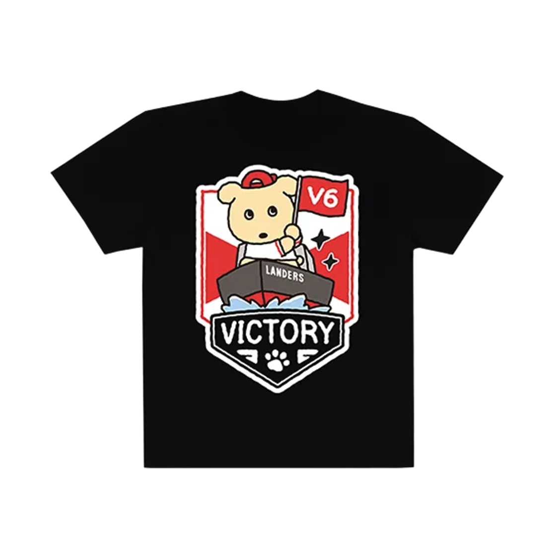 SSG 랜더스 x 깜자 반팔 티셔츠 빅토리 블랙(SSG Landers x Ggamja Short Sleeve T-Shirt Victory Black) - 2