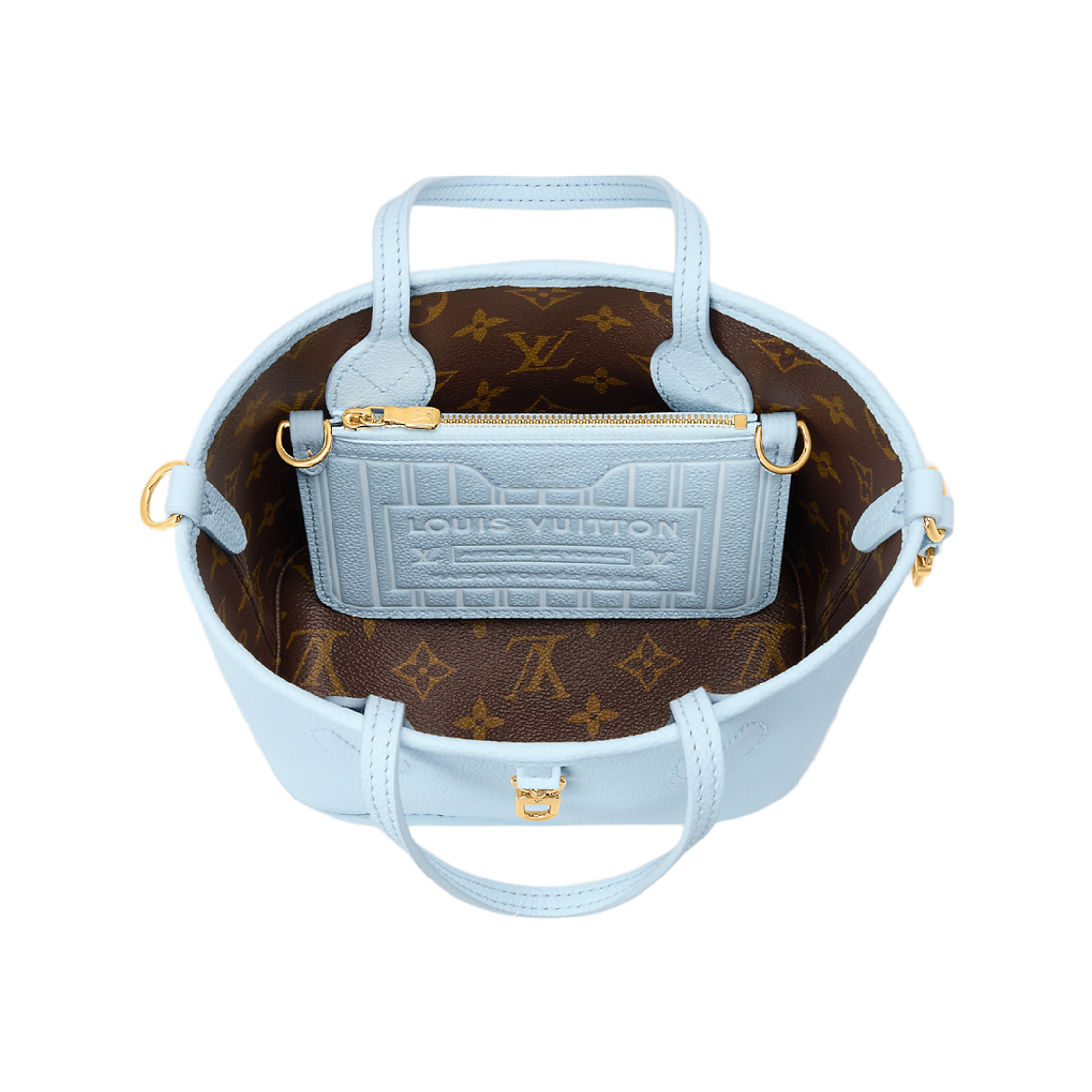 루이비통 네버풀 인사이드 아웃 BB 모노그램 스카이 블루(Louis Vuitton Neverfull Inside Out BB Monogram Sky Blue) - 3