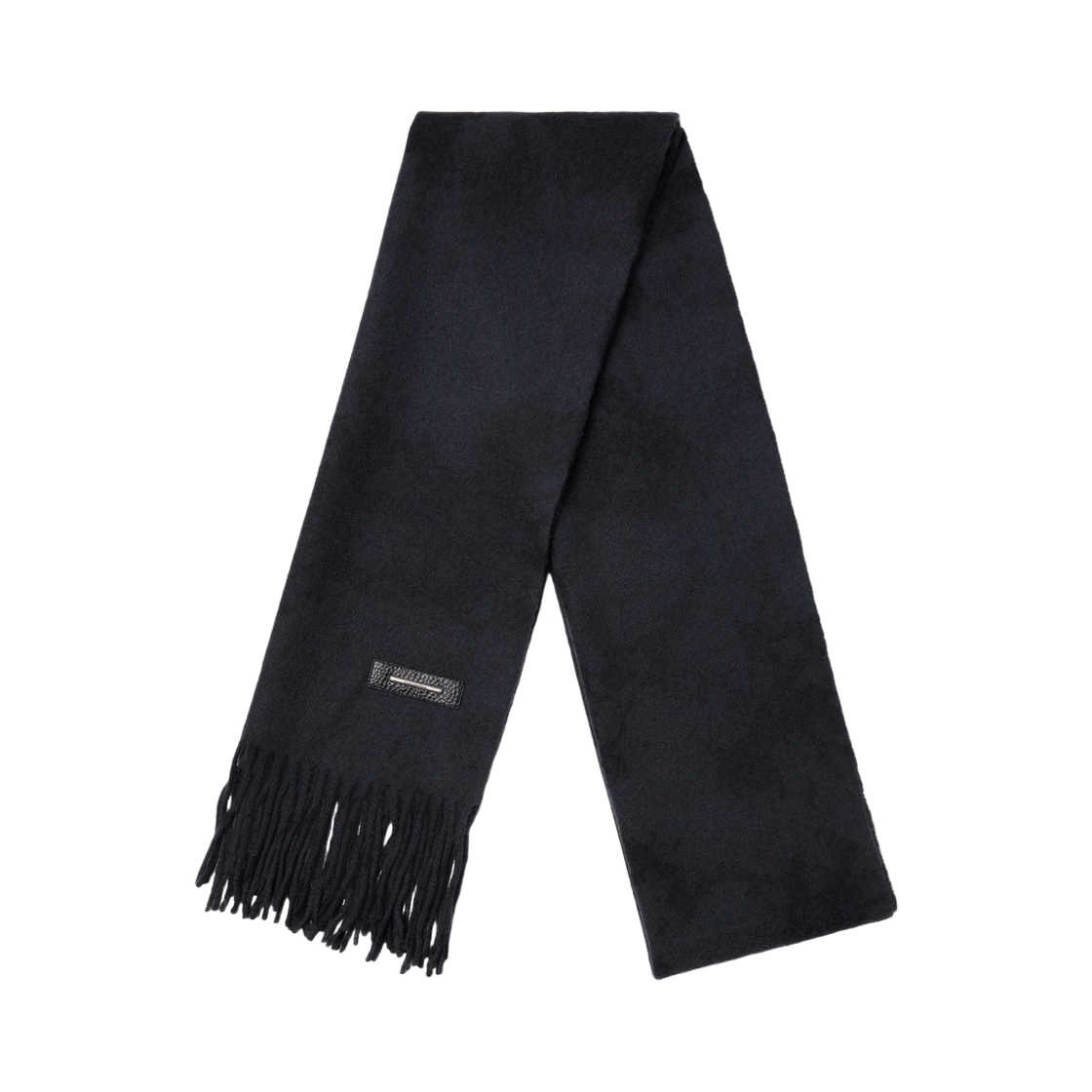 커스텀멜로우 울 다잉 머플러 블랙(Customellow Wool Dyed Muffler Black) - 1