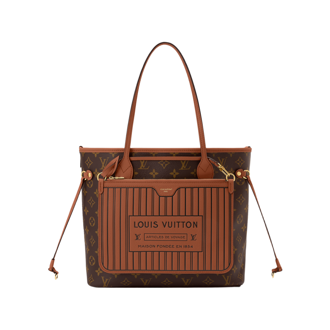 M28352 Louis Vuitton Neverfull Inside Out MM Tan