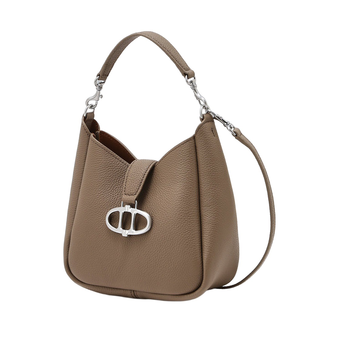 AABA6F410I3 Athe Vanessabruno Acc Maron Mocha Mousse Shrunken Leather Crossbody Bag S Aaba6F410I3 Dark Beige