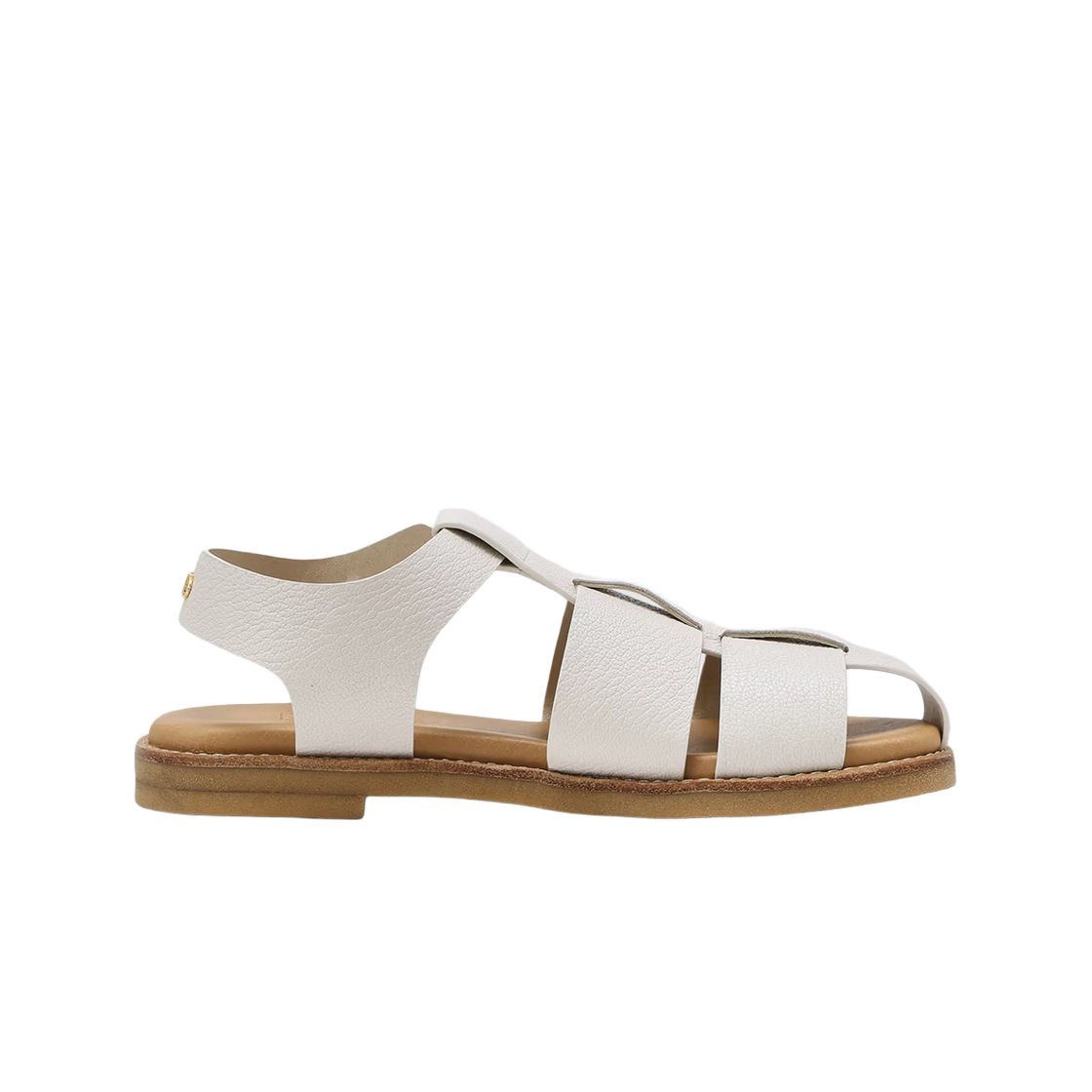 아떼 바네사브루노 액세사리 화이트 피셔맨 가죽 샌들 AASO6E612OW 오프화이트(Athe Vanessabruno Acc White Fisherman Leather Sandals Aaso6E612Ow Off White)
