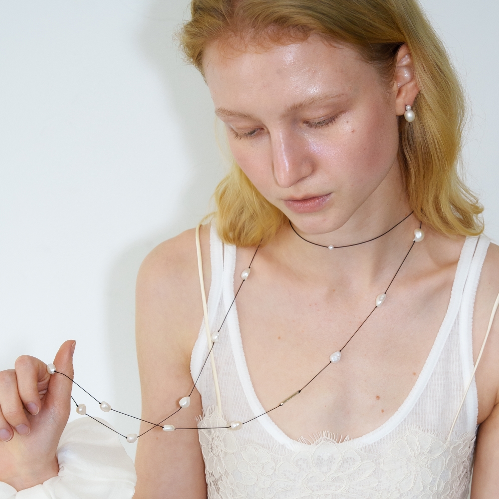 러브미몬스터 이터널 위시 롱 목걸이 아이보리(lovememonster Eternal Wish Long Necklace IVORY) - 3
