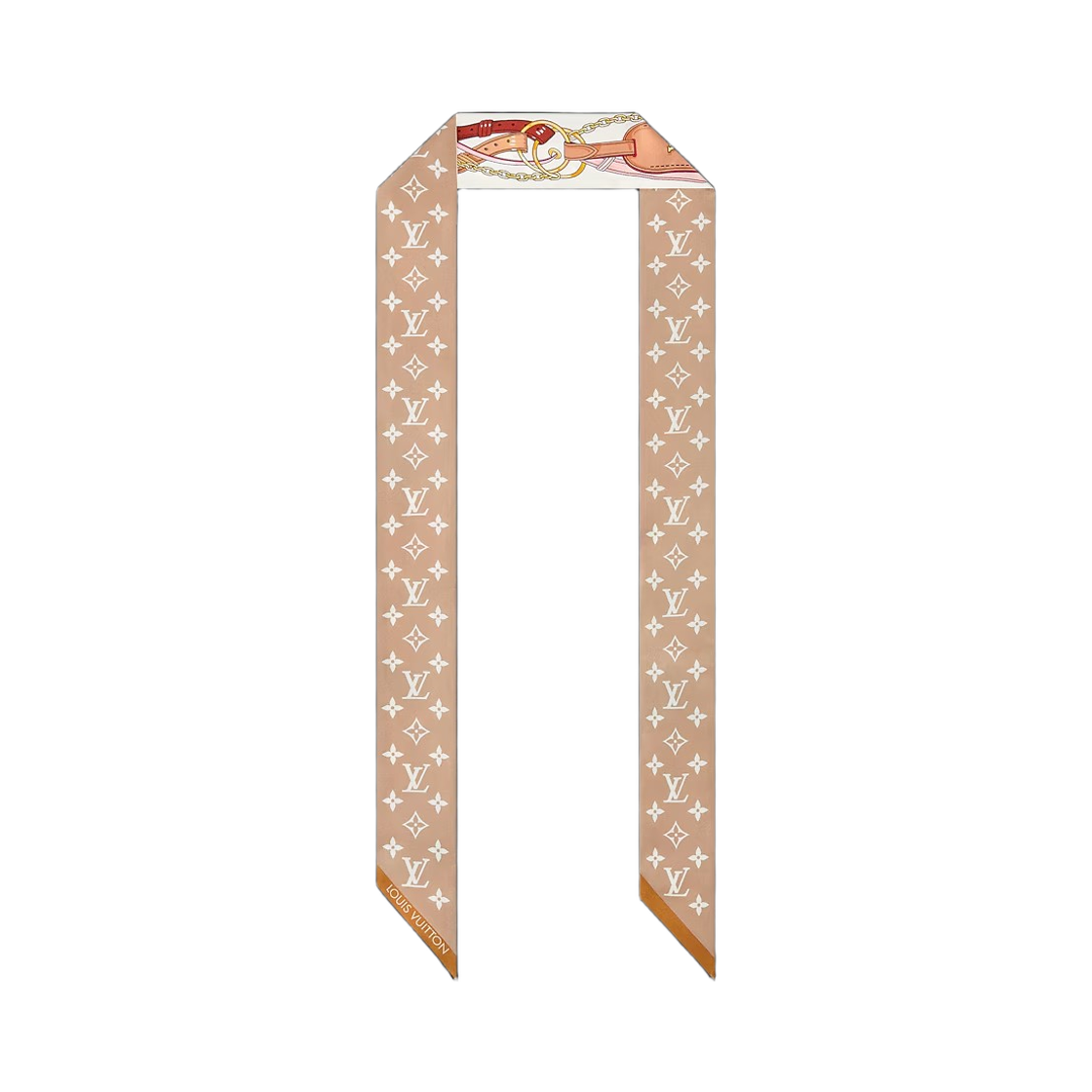 (W) 루이비통 플라워 앤드 스트랩 BB 방도 S00 베이지((W) Louis Vuitton Flower and Strap BB Bandeau S00 Beige) - 2