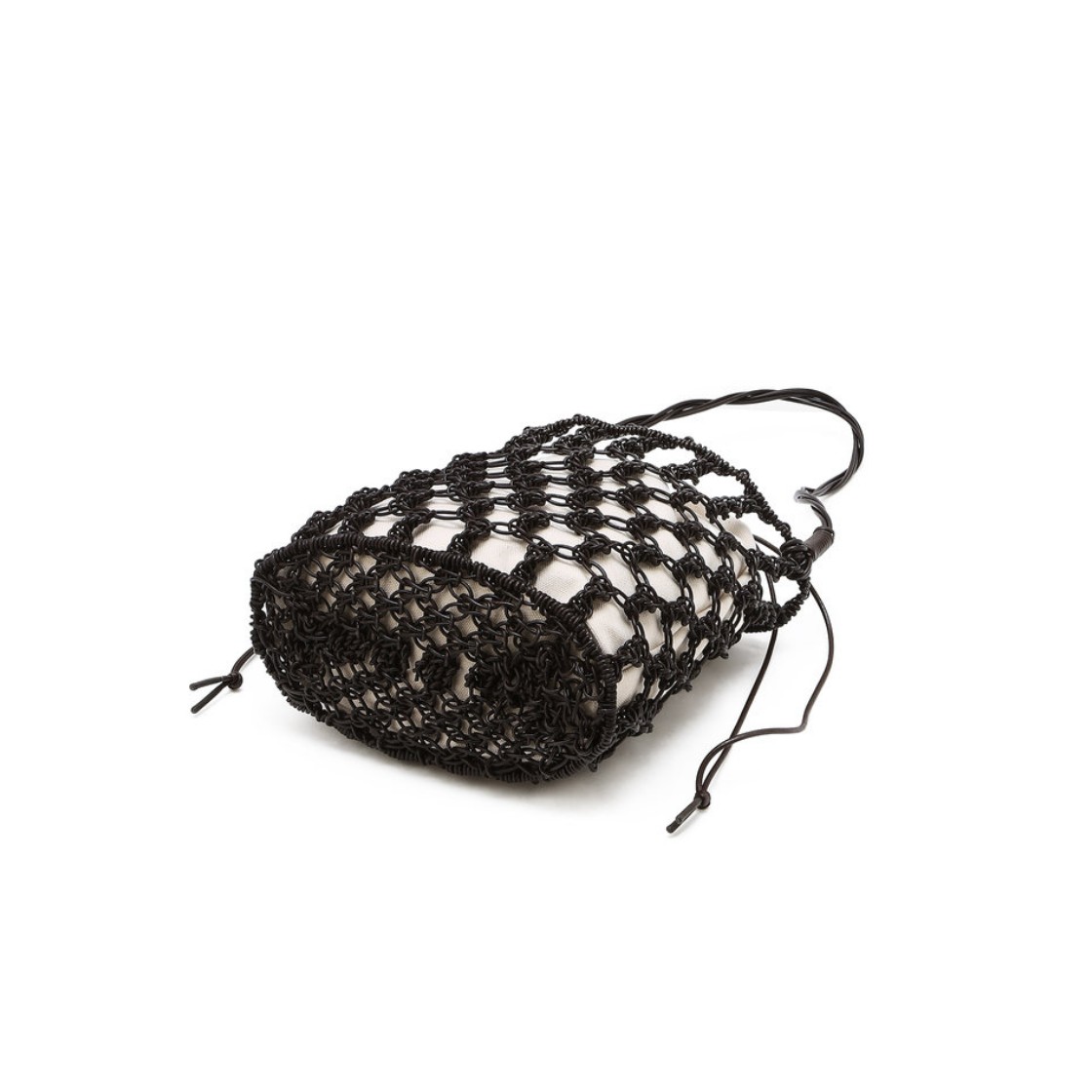 아떼 바네사브루노 액세사리 아이보리 위빙 네트 숄더백 M AABA6E861IV 아이보리(Athe Vanessabruno Acc Ivory Weaving Net Shoulder Bag M Aaba6E861Iv Ivory) - 4