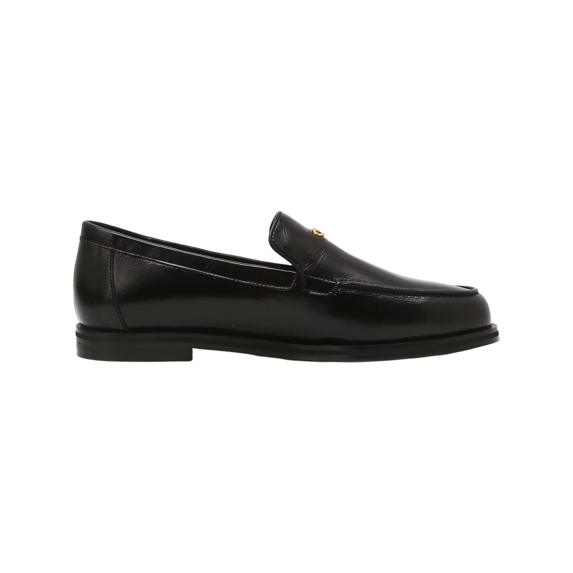 AASO6F001BK Athe Vanessabruno Acc Black Double A Classic Loafers Aaso6F001Bk Black