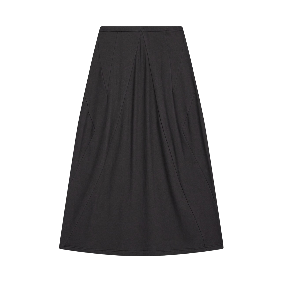 (W) 오픈 Yy 슬랜트 저지 스커트 차콜((W) Open Yy Slant Jersey Skirt Charcoal) - 2