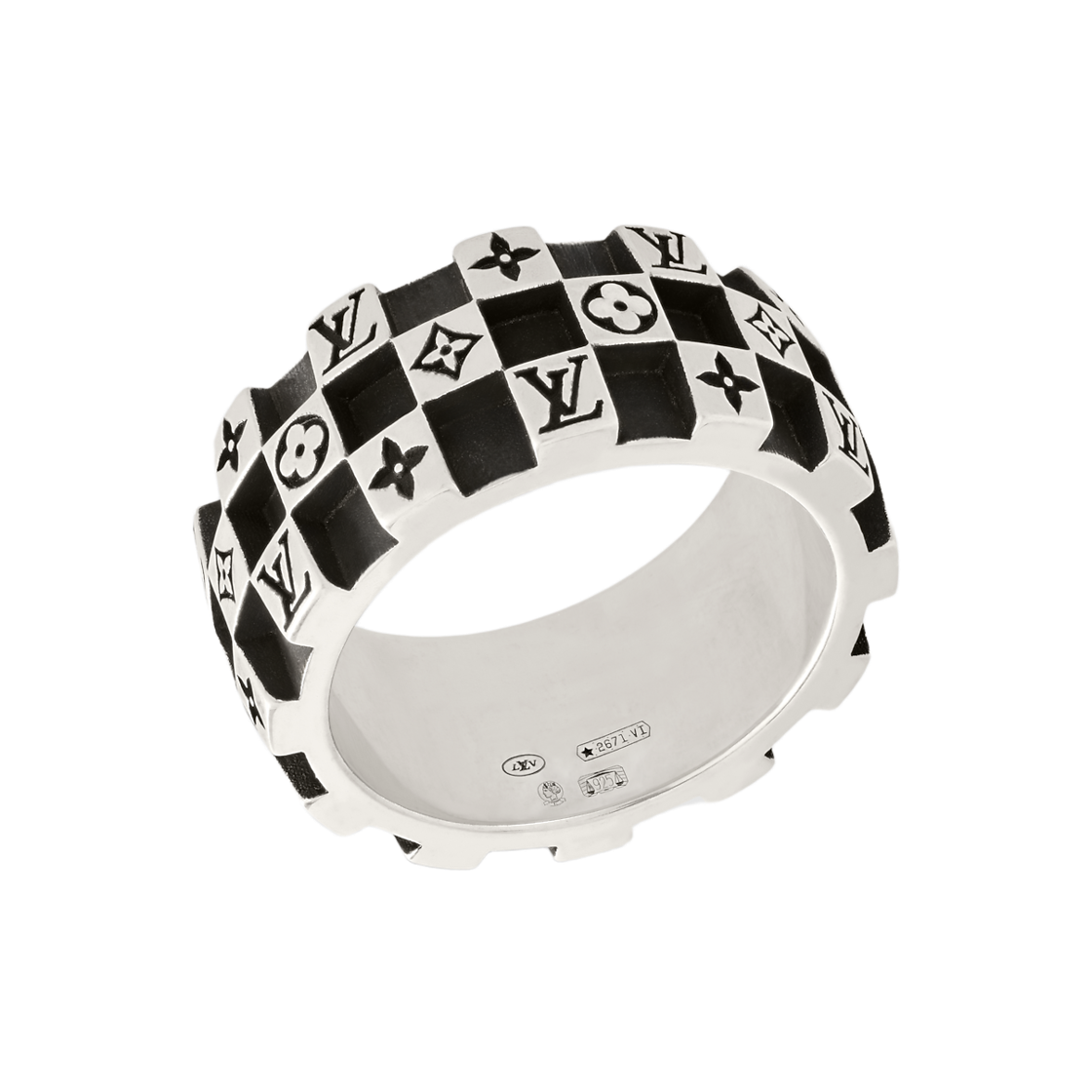 루이비통 LV 다미에 링 실버(Louis Vuitton LV Damier Ring Silver) - 2
