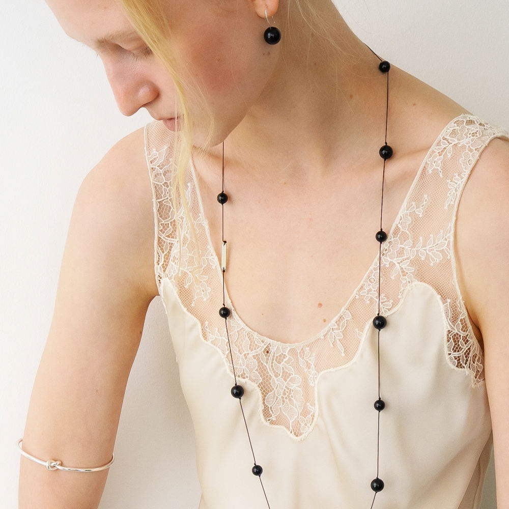 러브미몬스터 이터널 위시 롱 목걸이 블랙(lovememonster Eternal Wish Long Necklace BLACK) - 3
