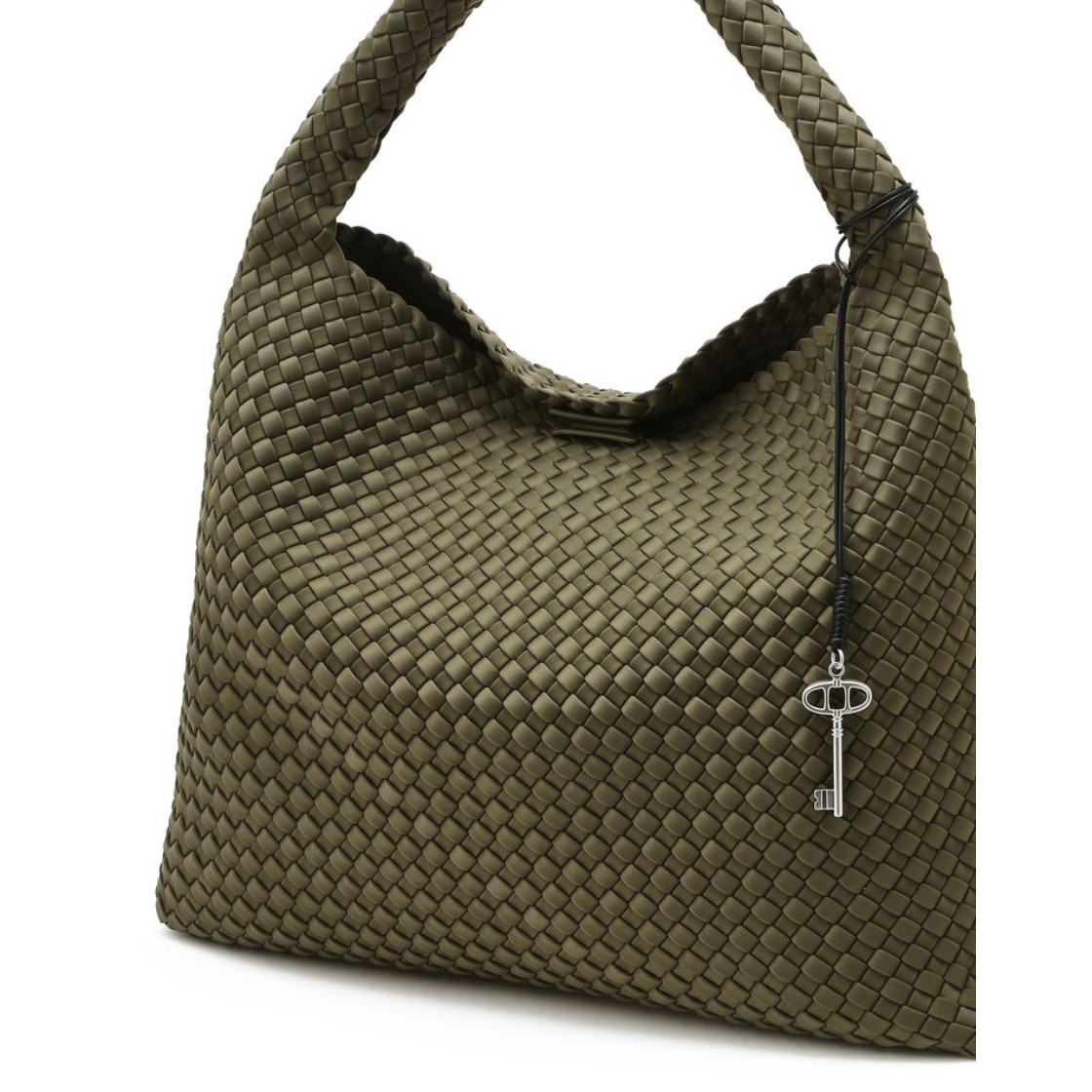 아떼 바네사브루노 액세사리 카키 네오플렌 위빙 숄더백 L AABA6E851K3 다크 카키(Athe Vanessabruno Acc Khaki Neoprene Weaving Shoulder Bag L Aaba6E851K3 Dark Khaki) - 4