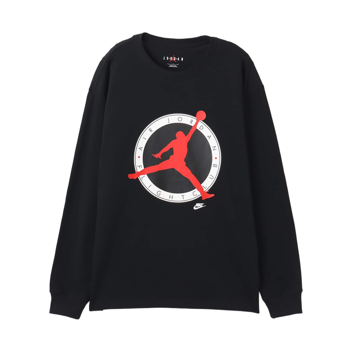 IF3010-010 Jordan Flight Club Long Sleeve T-Shirt Black University Red (IF3010-010)