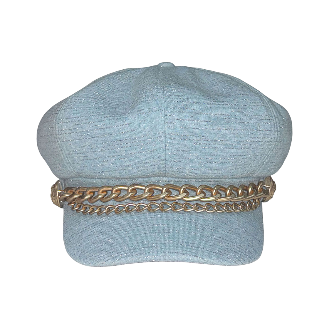 스컬프터 체인 테리 뉴스보이 캡 베이비 블루(Sculptor Chain Terry Newsboy Cap Baby Blue)